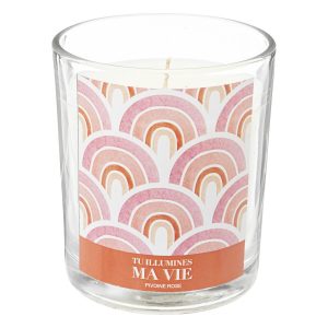 Bougie parfumée "Jomy" 200g pivoine rose