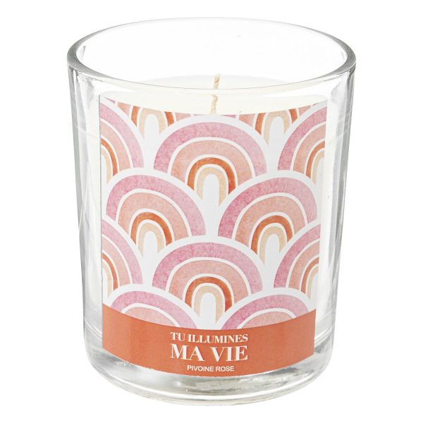 Bougie parfumée "Jomy" 200g pivoine rose